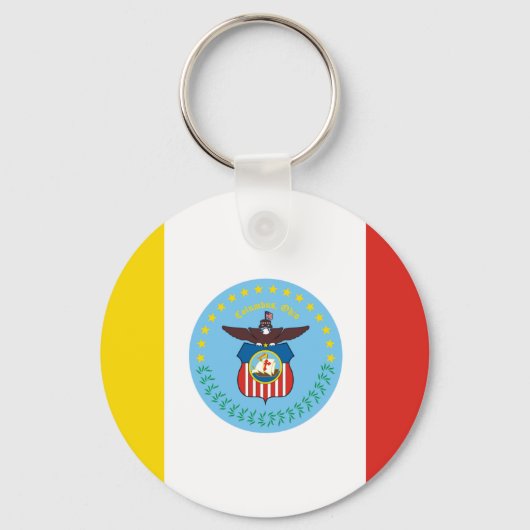 Vlag van Columbus, Ohio Sleutelhanger (Voorkant)