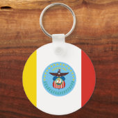 Vlag van Columbus, Ohio Sleutelhanger (Voorkant)