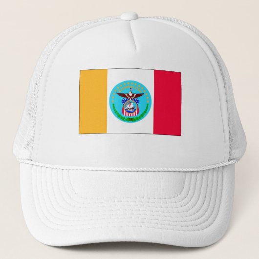 Vlag van Columbus, Ohio Trucker Pet (Voorkant)