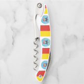 Vlag van Columbus, Ohio Waiter's Corkschroef Kurkentrekker (Voorkant)