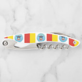 Vlag van Columbus, Ohio Waiter's Corkschroef Kurkentrekker (Voorkant)