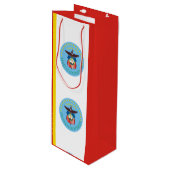 Vlag van Columbus, Ohio Wine Gift Bag Wijn Cadeautas (Voorkant Gekanteld)