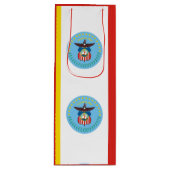 Vlag van Columbus, Ohio Wine Gift Bag Wijn Cadeautas (Voorkant)