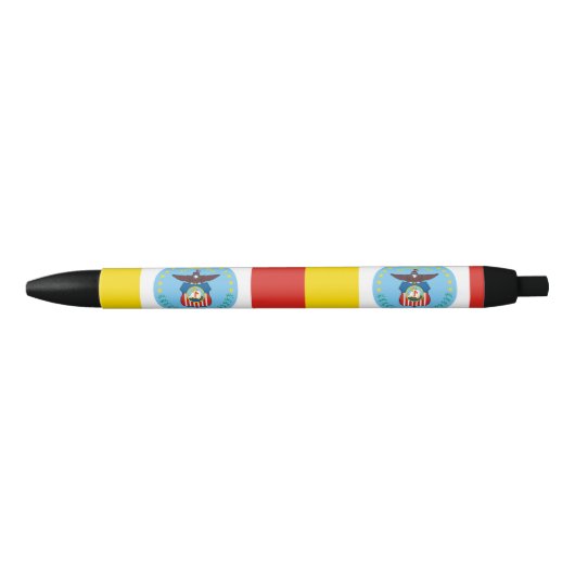 Vlag van Columbus, Ohio Zwarte Inkt Pen (Voorkant)