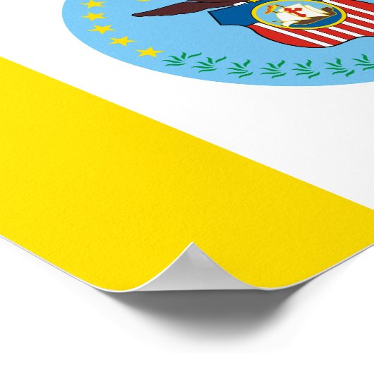 Vlag van Columbus, Poster Ohio (Hoek)