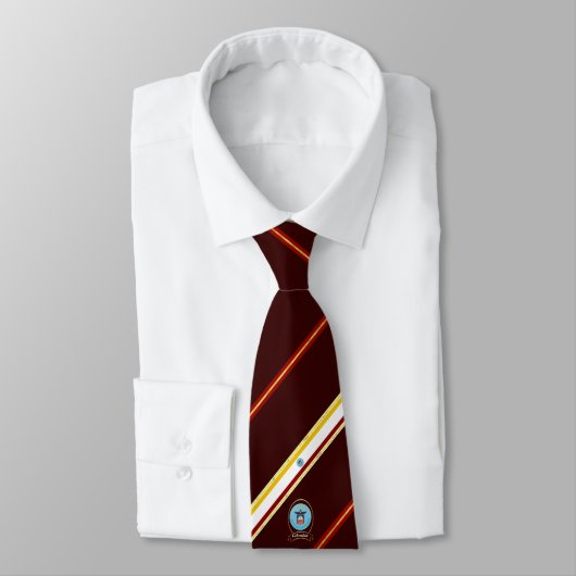 vlag van Columbus strepen Stropdas (Gebonden)