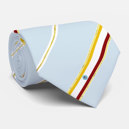 vlag van Columbus strepen Stropdas (Opgerold)