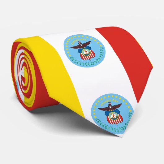 Vlag van Columbus, Stropdas Ohio (Opgerold)