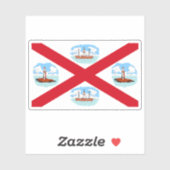 Vlag van Commissioners of Irish Lights, Ierland Sticker (Vel)