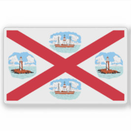 Vlag van Commissioners of Irish Lights, Ierland Sticker