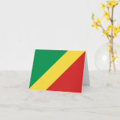 Vlag van Congo-Brazzaville Kaart (Gele Bloem)