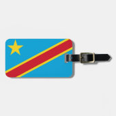 Vlag van Congo Easy ID Personal Bagagelabel (Voorkant horizontaal)