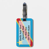 Vlag van Congo Easy ID Personal Bagagelabel (Achterkant verticaal)