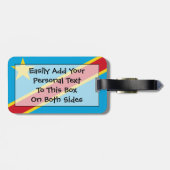 Vlag van Congo Easy ID Personal Bagagelabel (Achterkant horizontaal)