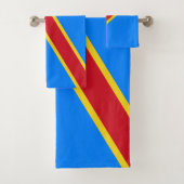 Vlag van Congo Kinshasa Bad Handdoek (Insitu)