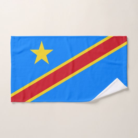 Vlag van Congo Kinshasa Bad Handdoek (Handdoek)