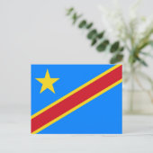 Vlag van Congo-Kinshasa Briefkaart (Staand voorkant)