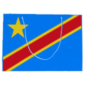 Vlag van Congo Kinshasa Groot Cadeauzakje (Achterkant)