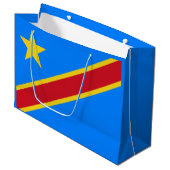 Vlag van Congo Kinshasa Groot Cadeauzakje (Voorkant Gekanteld)