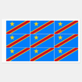 Vlag van Congo-Kinshasa Labels (Vel)