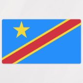 Vlag van Congo-Kinshasa Labels (Design 1)
