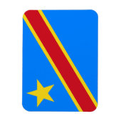 Vlag van Congo Kinshasa Magneet (Verticaal)