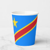 Vlag van Congo Kinshasa Papieren Bekers (Links)