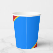 Vlag van Congo Kinshasa Papieren Bekers (Rechts)