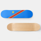 Vlag van Congo Kinshasa Persoonlijk Skateboard (Horizontaal)