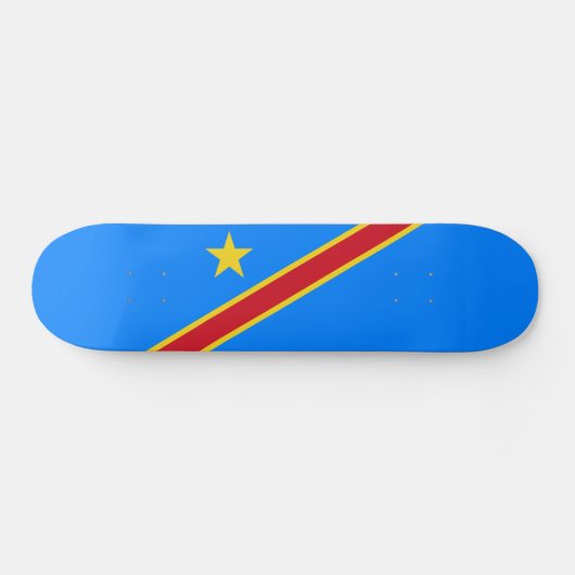 Vlag van Congo Kinshasa Persoonlijk Skateboard (Horizontaal)