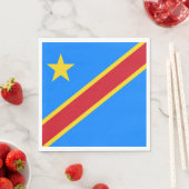 Vlag van Congo Kinshasa Servet (Insitu)