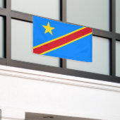 Vlag van Congo Kinshasa Spandoek (Buitenkant Gebouw)