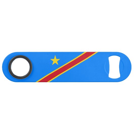 Vlag van Congo Kinshasa Speed Flessenopener (Voorkant (Horizontaal))