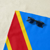 Vlag van Congo Kinshasa Strandlaken (In situ)