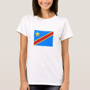 Vlag van Congo Kinshasa T-shirt