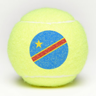 Vlag van Congo Kinshasa Tennisballen