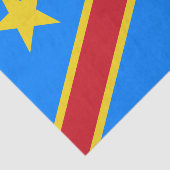 Vlag van Congo Kinshasa Tissuepapier (Detail)