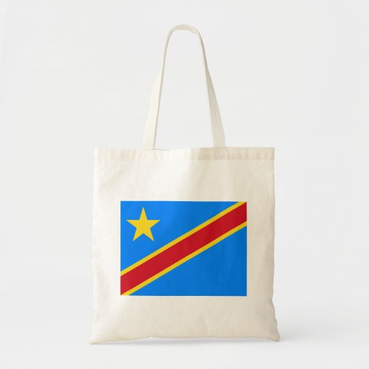 Vlag van Congo Kinshasa Tote Bag (Voorkant)