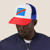 Vlag van Congo Kinshasa Trucker Pet (In situ)