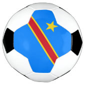 Vlag van Congo Kinshasa Voetbal (Gedraaid)