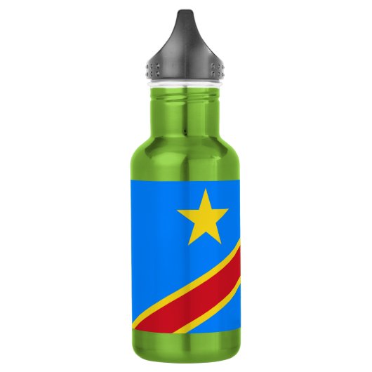 Vlag van Congo Kinshasa Waterfles (Links)