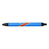 Vlag van Congo Kinshasa Zwarte Inkt Pen (Voorkant)