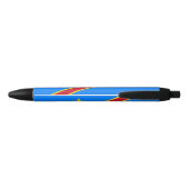 Vlag van Congo Kinshasa Zwarte Inkt Pen (Achterkant)