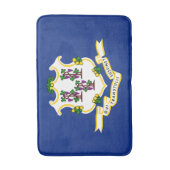 Vlag van Connecticut Badmat (Voorkant Verticaal)
