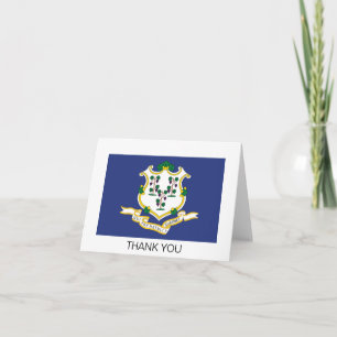Vlag van Connecticut Bedankkaart