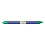 Vlag van Connecticut Blauwe Inkt Pen (Voorkant)