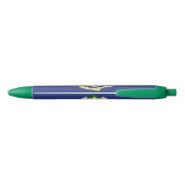 Vlag van Connecticut Blauwe Inkt Pen (Achterkant)
