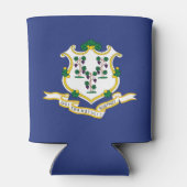 Vlag van Connecticut Blikjeskoeler (Achterkant)