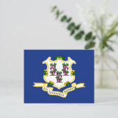 Vlag van Connecticut Briefkaart (Staand voorkant)