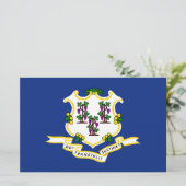 Vlag van Connecticut Briefpapier (Staand voorkant)